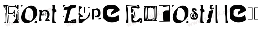 Font Type Eurostile字体转换